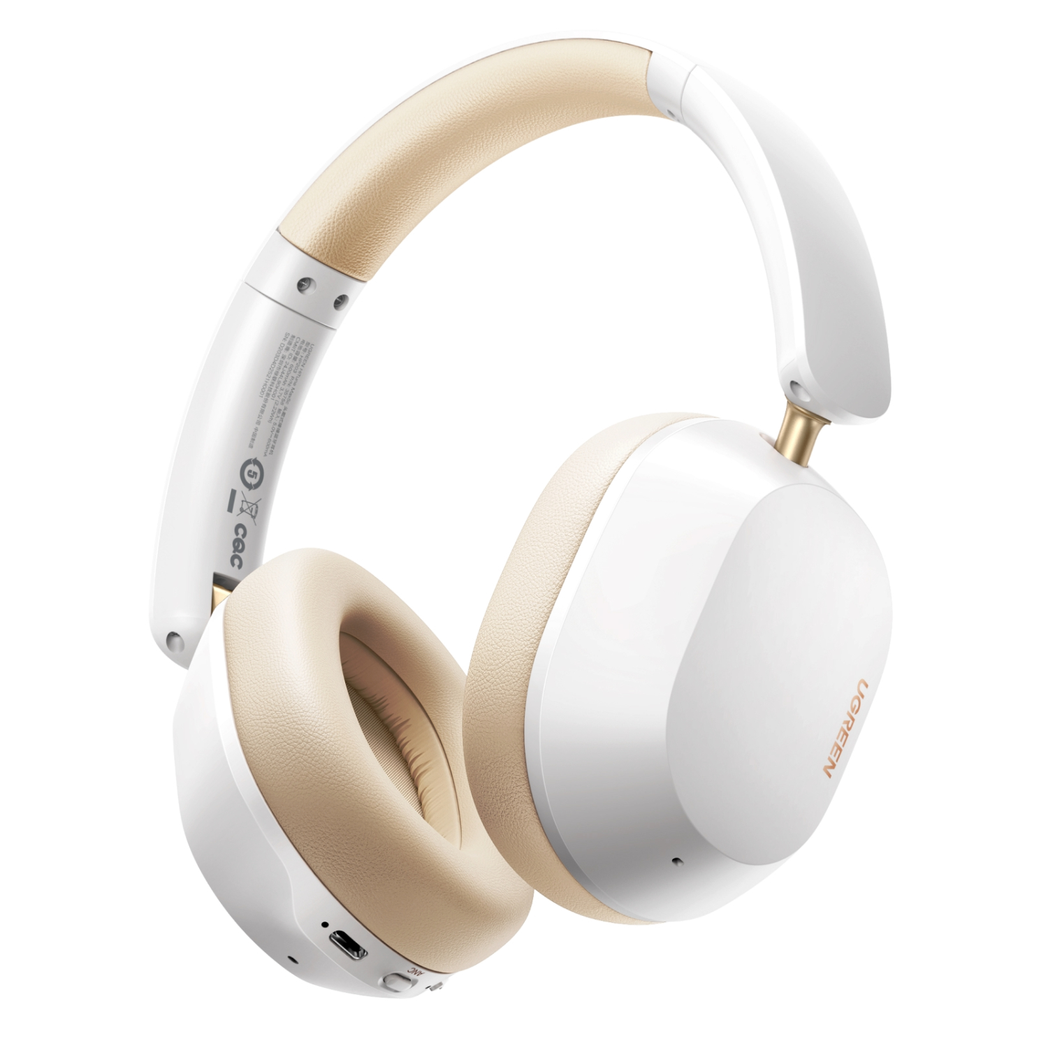 UGreen HiTune Max 5C Hybrid ANC Headphones–White