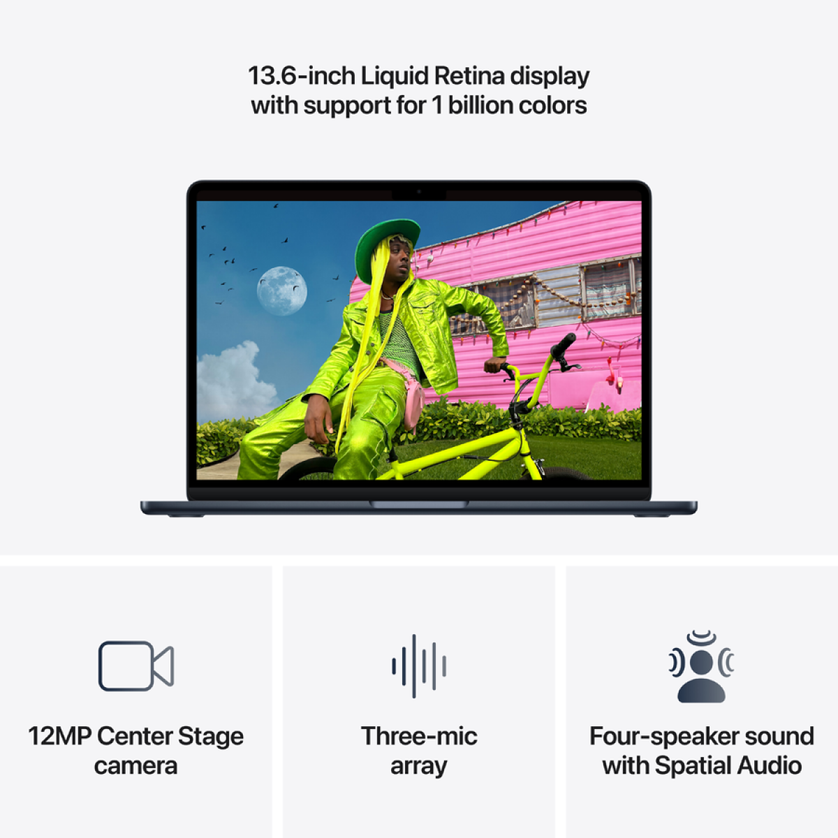 13-inch MacBook Air: Apple M5 chip with 10-core CPU and 10-core GPU, 16GB, 1TB SSD - Midnight,Model A3449 - Image 7