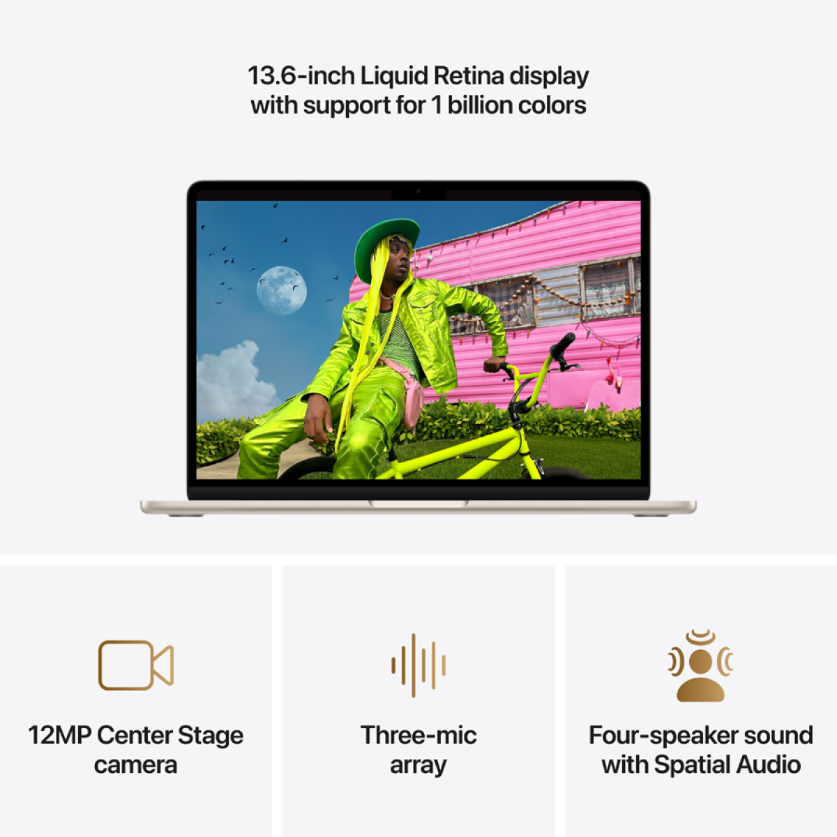 13-inch MacBook Air: Apple M5 chip with 10-core CPU and 10-core GPU, 24GB, 1TB SSD - Starlight,Model A3449 - Image 7