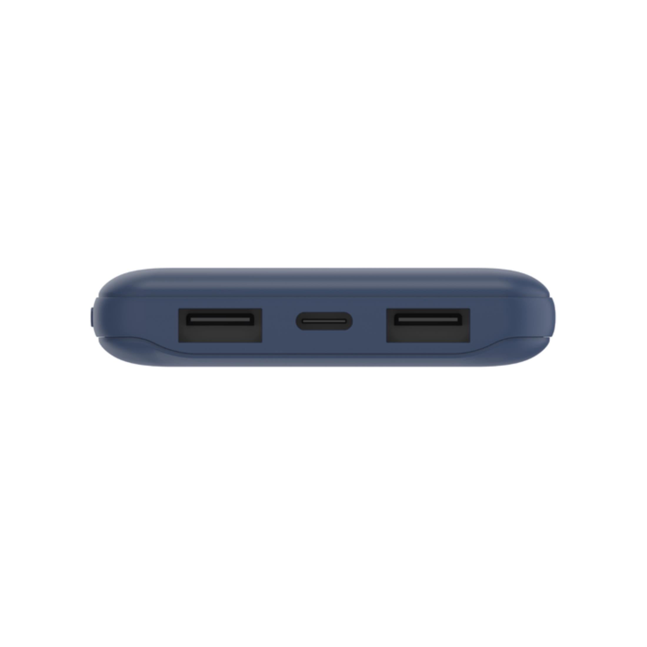 Belkin BoostCharge 10000mAh 3-Port Power Bank with USB-A to USB-C Cable Blue BPB011BTBL - Image 3