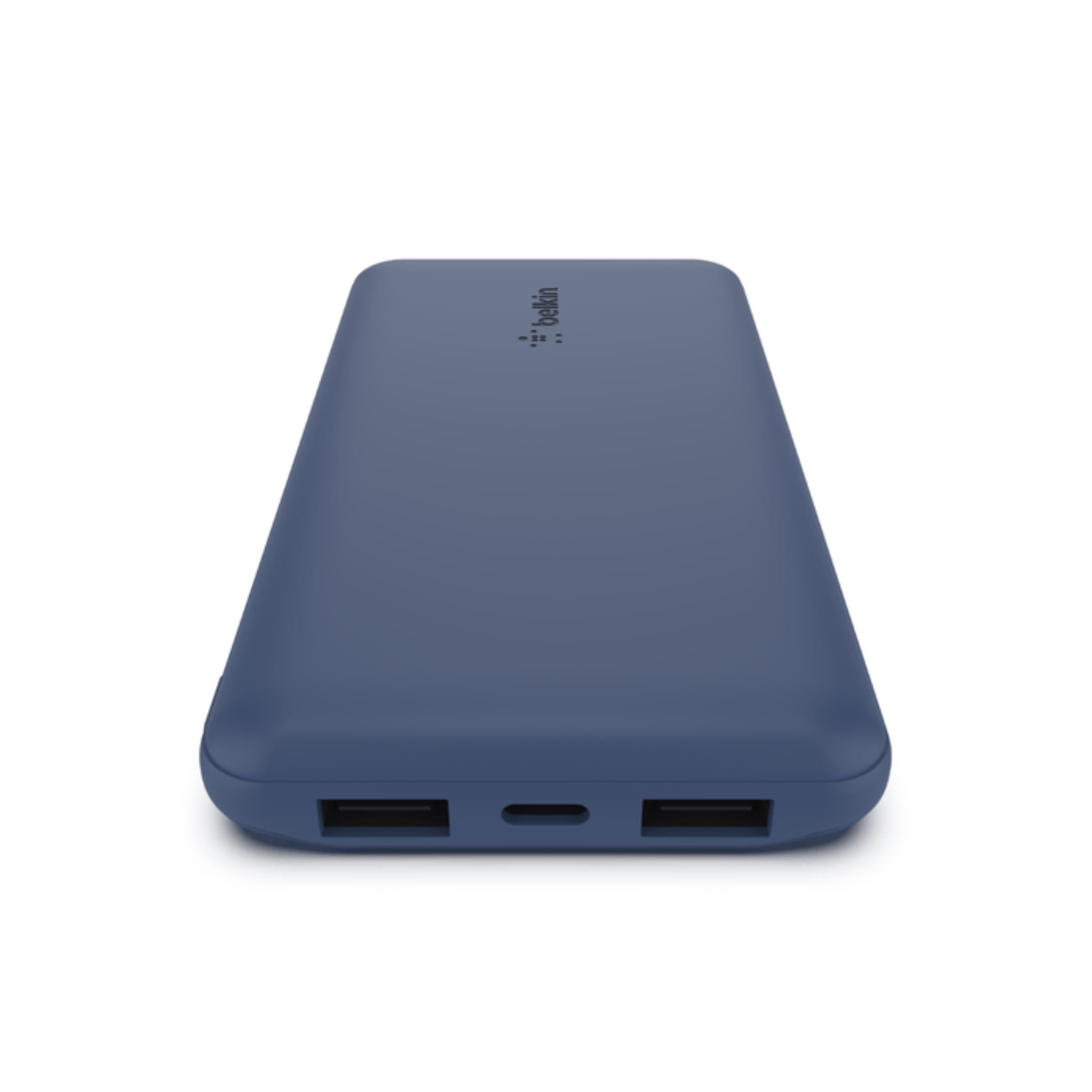 Belkin BoostCharge 10000mAh 3-Port Power Bank with USB-A to USB-C Cable Blue BPB011BTBL - Image 4