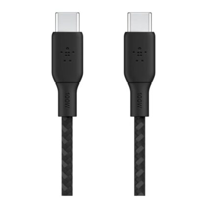 Belkin BoostCharge Type-C Male to Male USB Braided Cable 3m Black CAB014BT3MBK