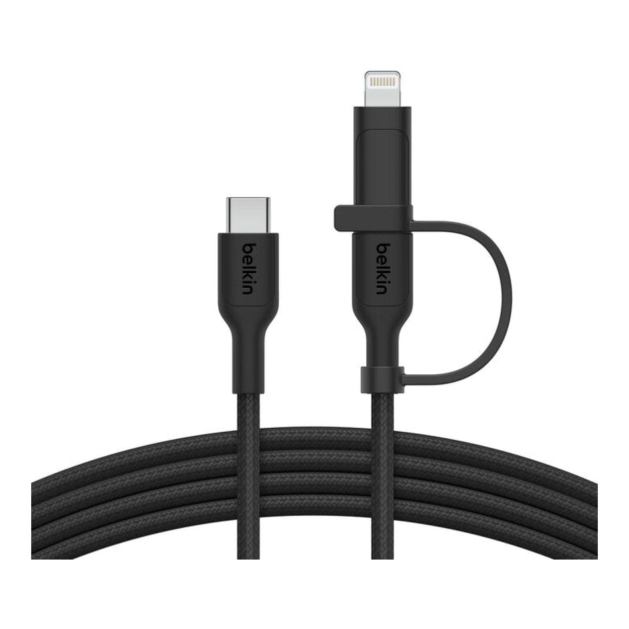 Belkin BoostCharge Pro 2-in-1 Type-C with Lightning Connector USB Cable 1.5m Black CAC003HQ1.5MBK - Image 2