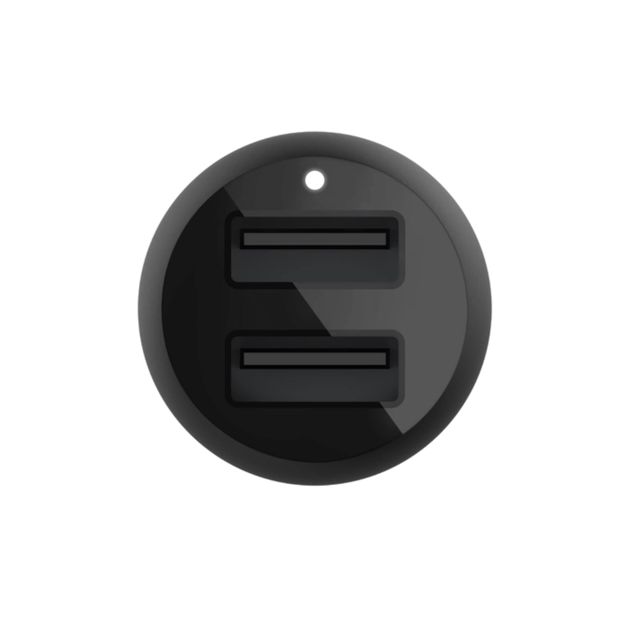 Belkin 24W Dual USB-A Car Charger - Black CCB001BTBK - Image 2