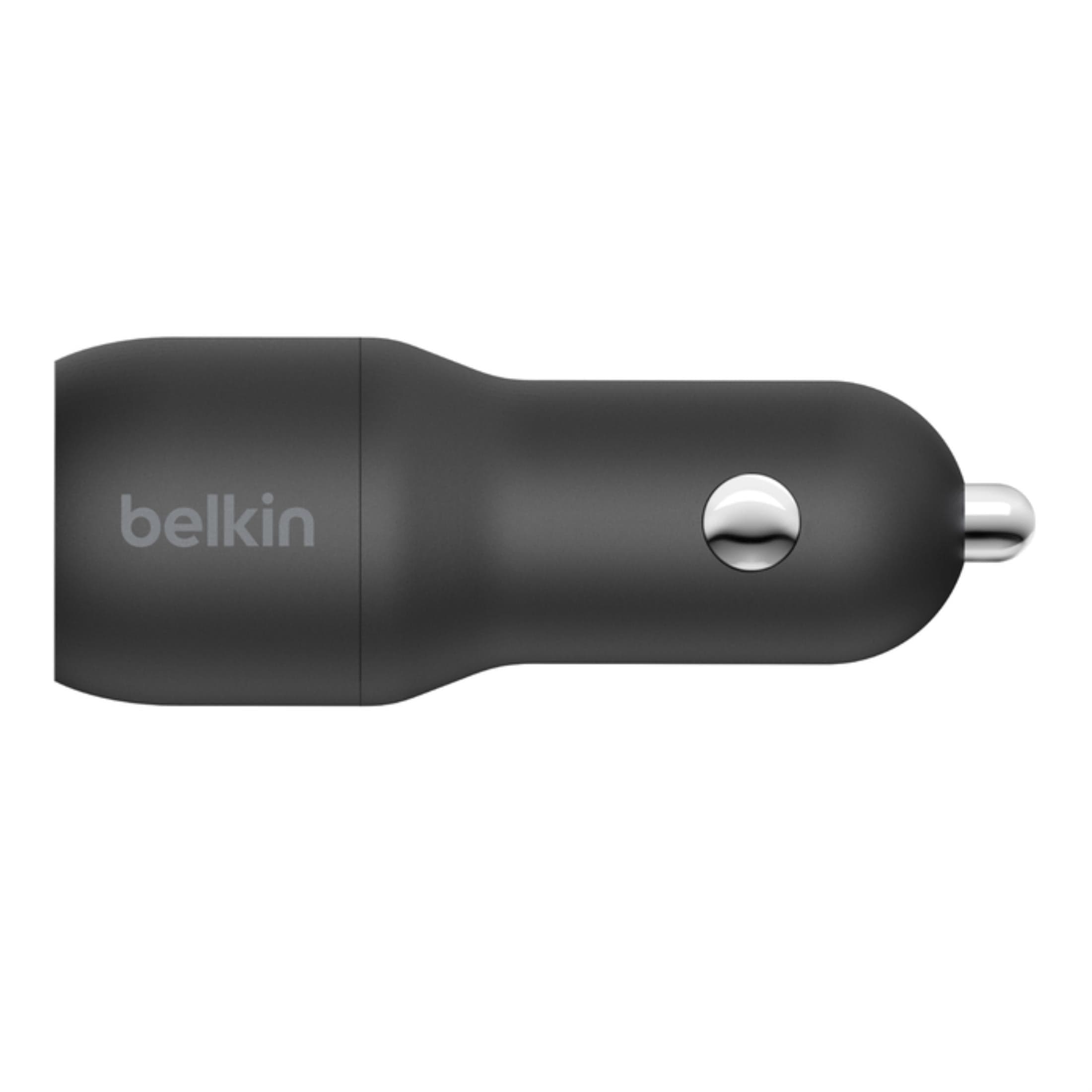 Belkin 24W Dual USB-A Car Charger - Black CCB001BTBK - Image 4
