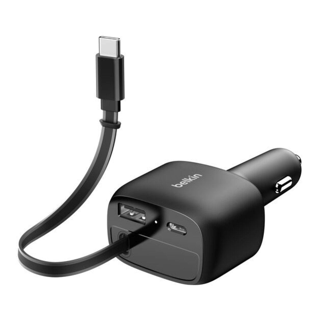 Belkin 75W BoostCharge Retractable Car Charger Black CCC001HQBK - Image 4