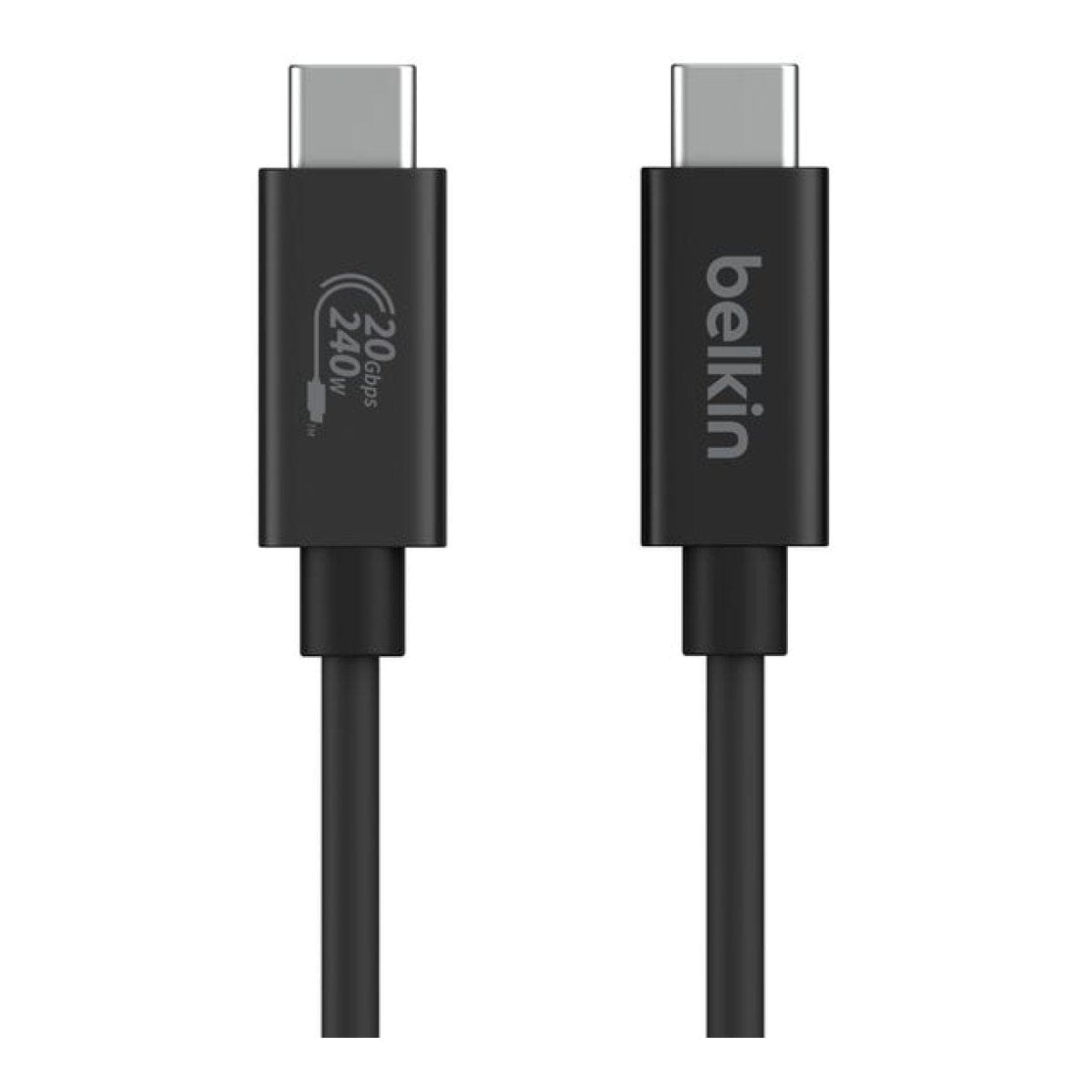 Belkin 2m USB4 204W 20Gbp/s Charging Cable Black INZ004bt2MBK - Image 2
