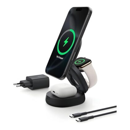Belkin MagSafe-Compatibe Wireless Multi Charging Station Black WIZ034KQBK