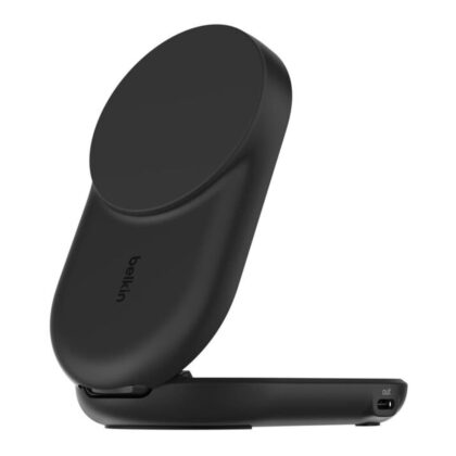 Belkin UltraCharge 25W 2-in-1 Qi2 Round Magnetic Charger Black WIZ039KQBK
