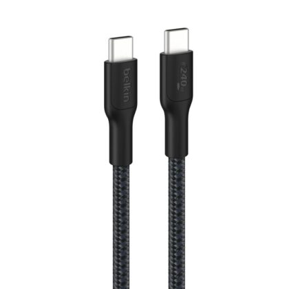 Belkin - Eco Braided USB-C to USB-C Cable 3 Meters - 240 Watt - Black