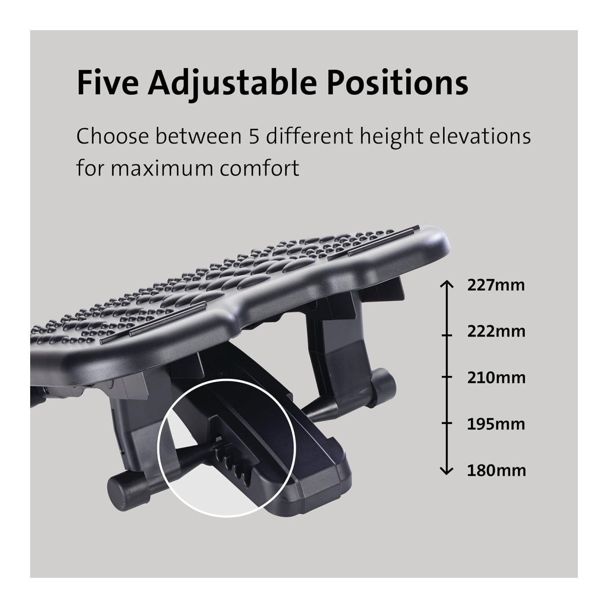 Kensington SoleMassage Footrest Grey 56155 - Image 6