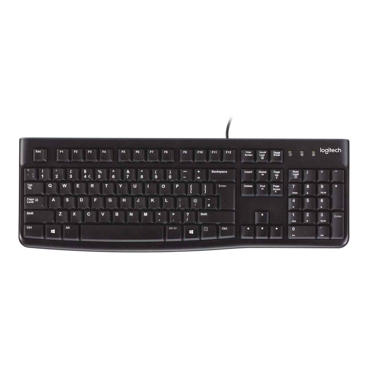 Logitech K120 Wired Keyboard Black 920-002479 - Image 4