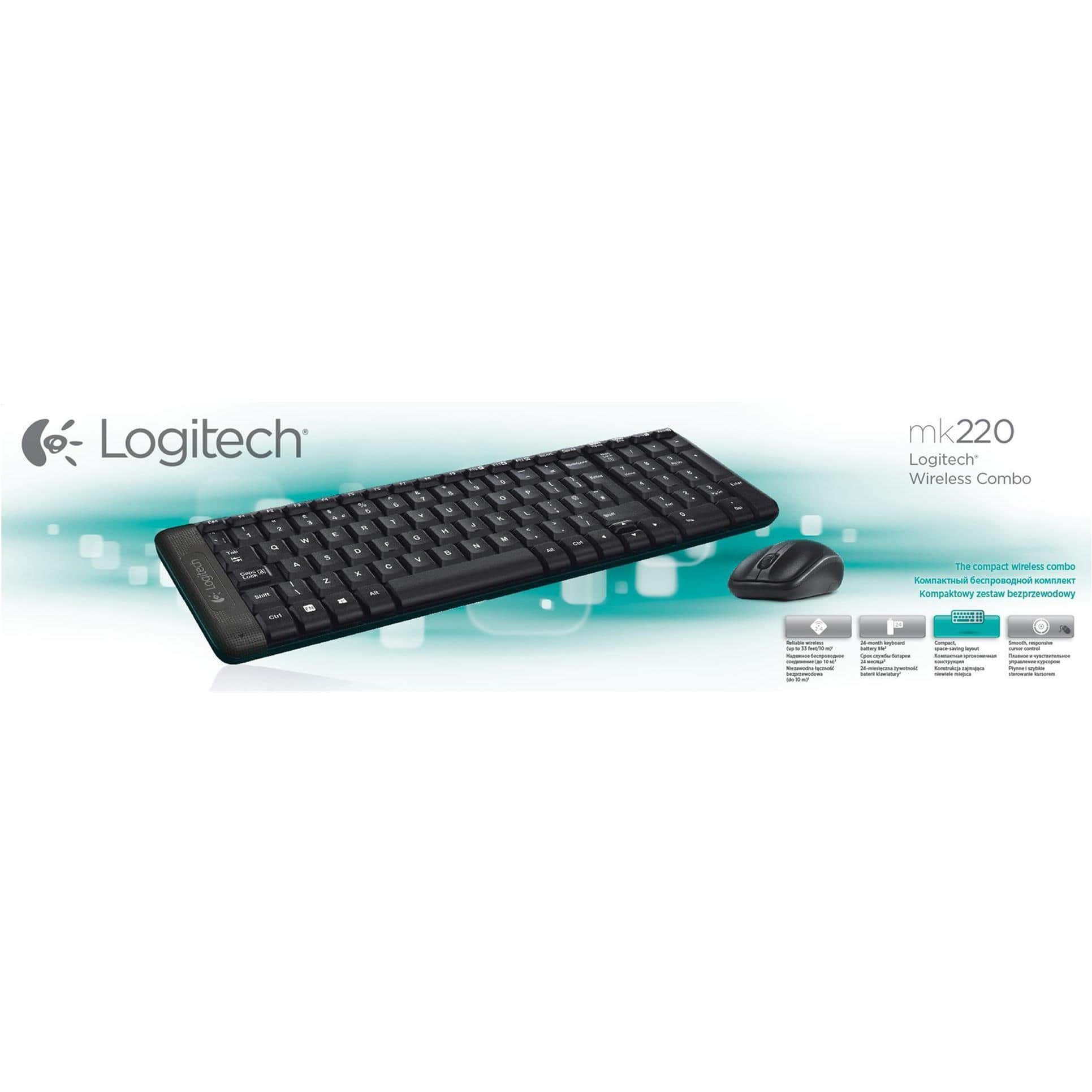 Logitech MK220 Wireless Keyboard and Mouse Combo 920-003161 - Image 3