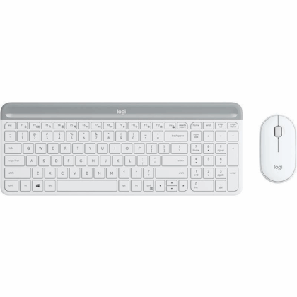 Logitech MK470 Slim Wireless Keyboard and Mouse Combo - White 920-009205