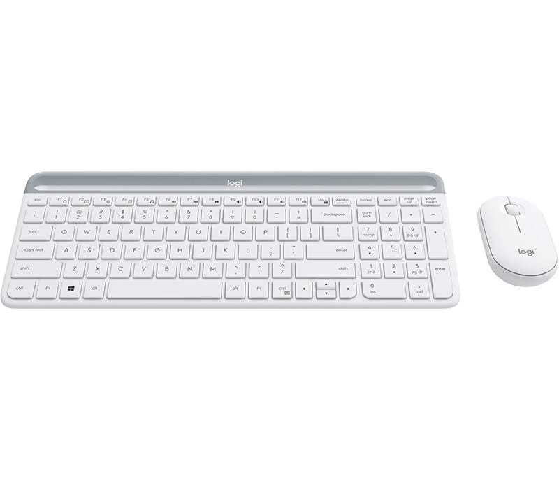 Logitech MK470 Slim Wireless Keyboard and Mouse Combo - White 920-009205 - Image 2