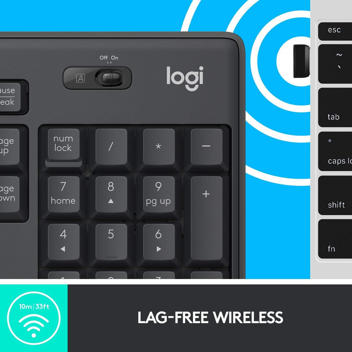 Logitech MK295 Silent Wireless Combo - Graphite 920-009800 - Image 4