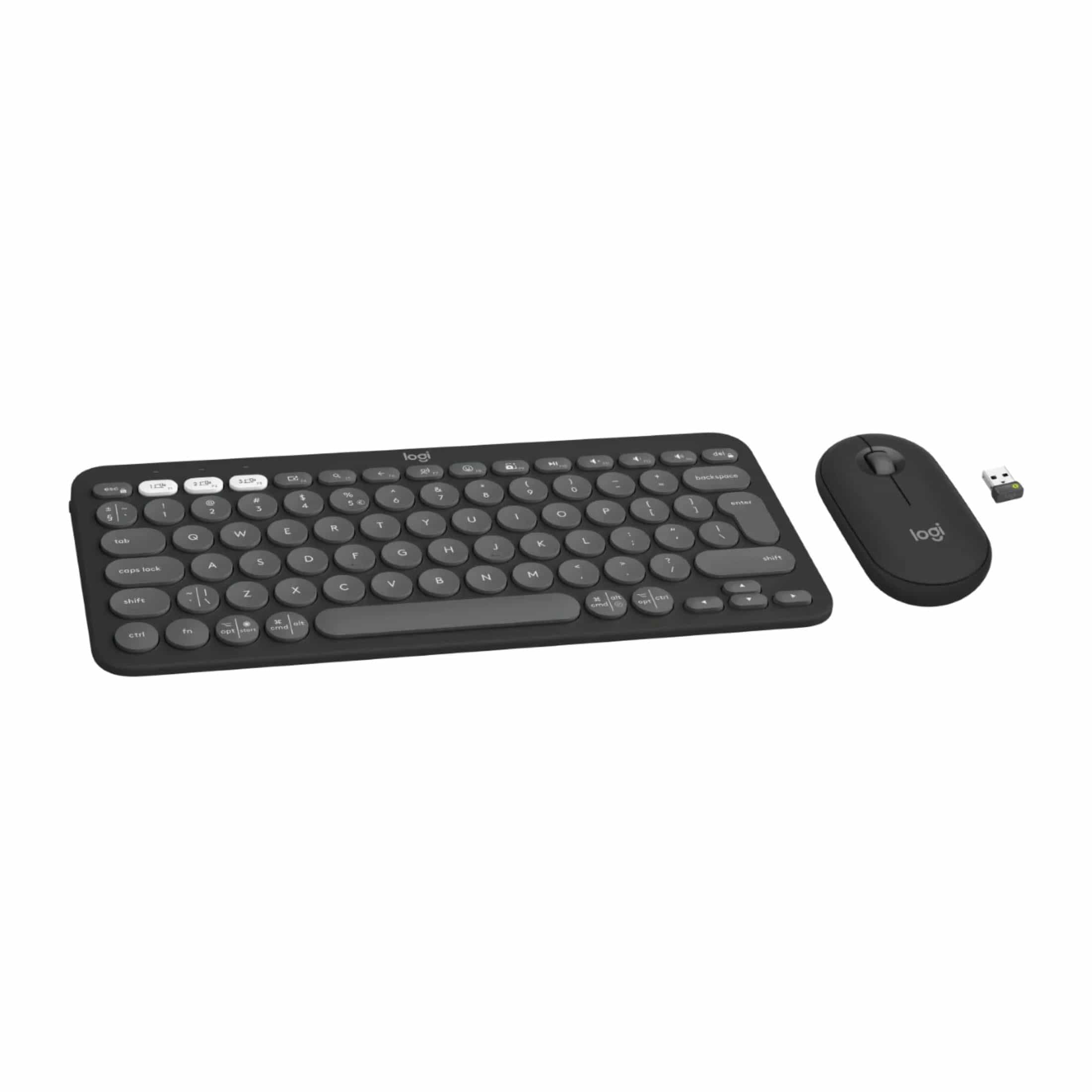 Logitech Pebble 2 Combo Wireless Keyboard and Mouse Graphite 920-012239 - Image 3