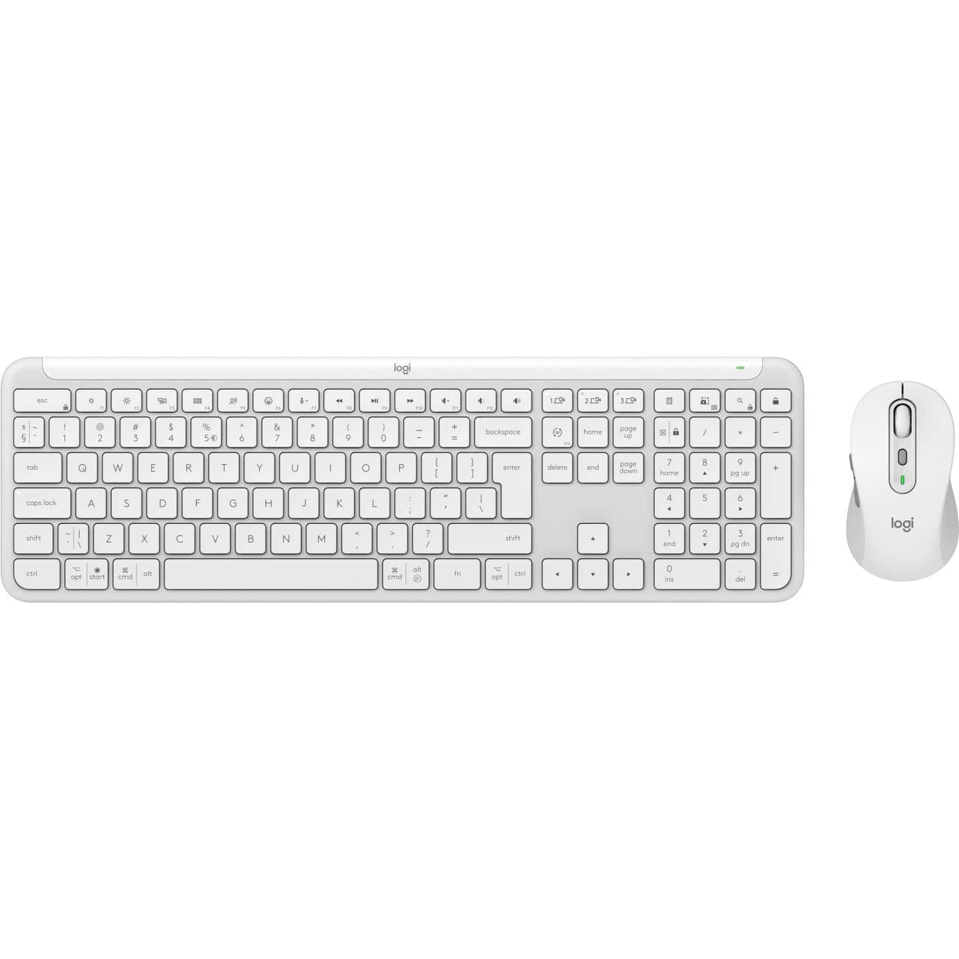 Logitech MK950 Signature Slim Wireless Keyboard and Mouse Combo - White 920-012491 - Image 3