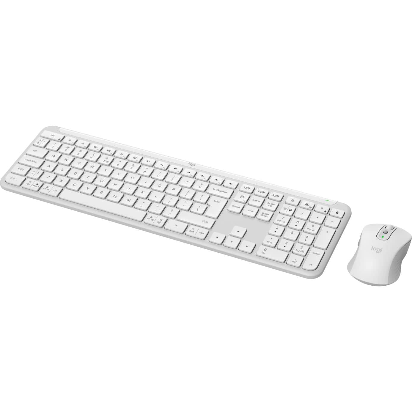 Logitech MK950 Signature Slim Wireless Keyboard and Mouse Combo - White 920-012491 - Image 4