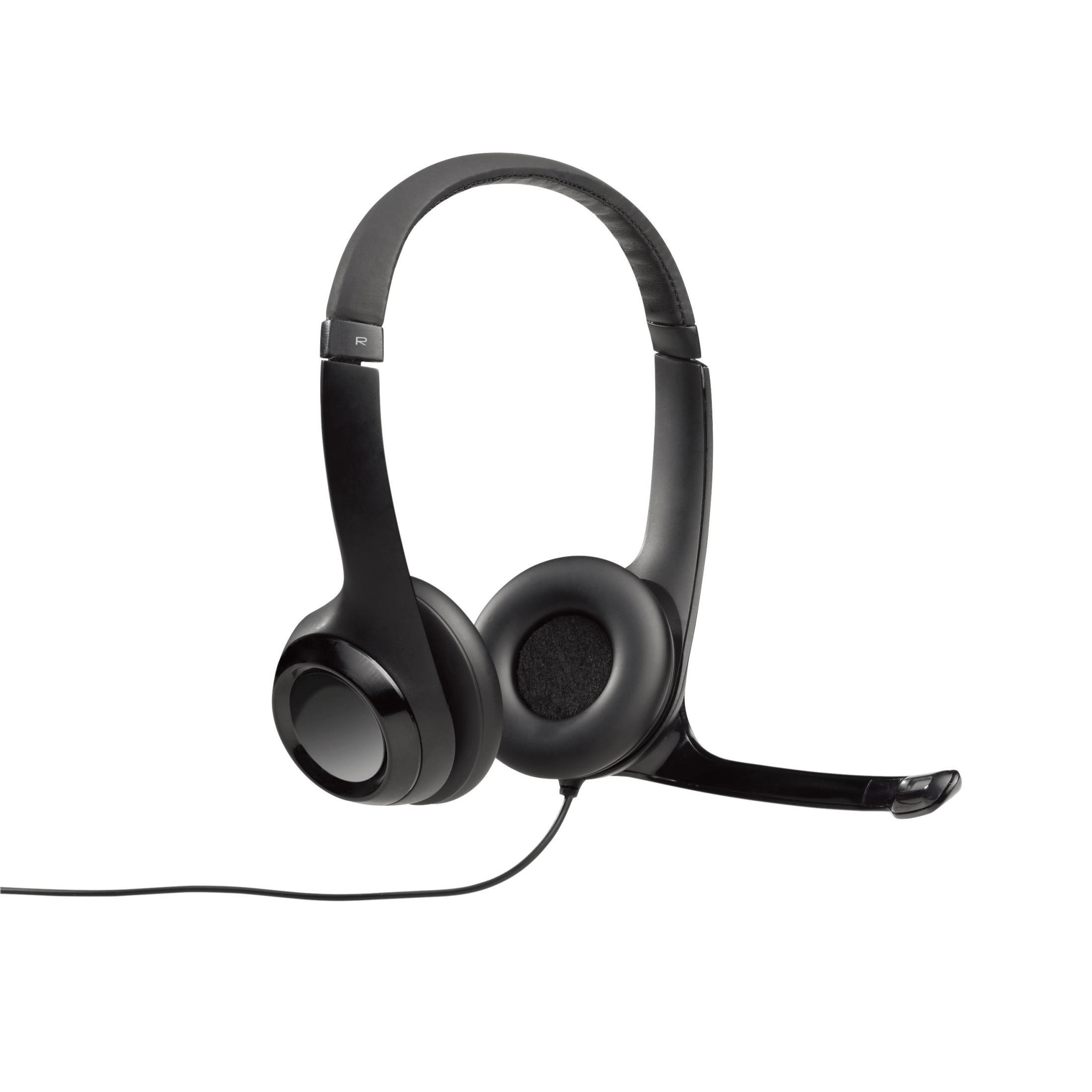 Logitech H390 USB-A Headset with Noise-Cancelling Mic Black 981-000406
