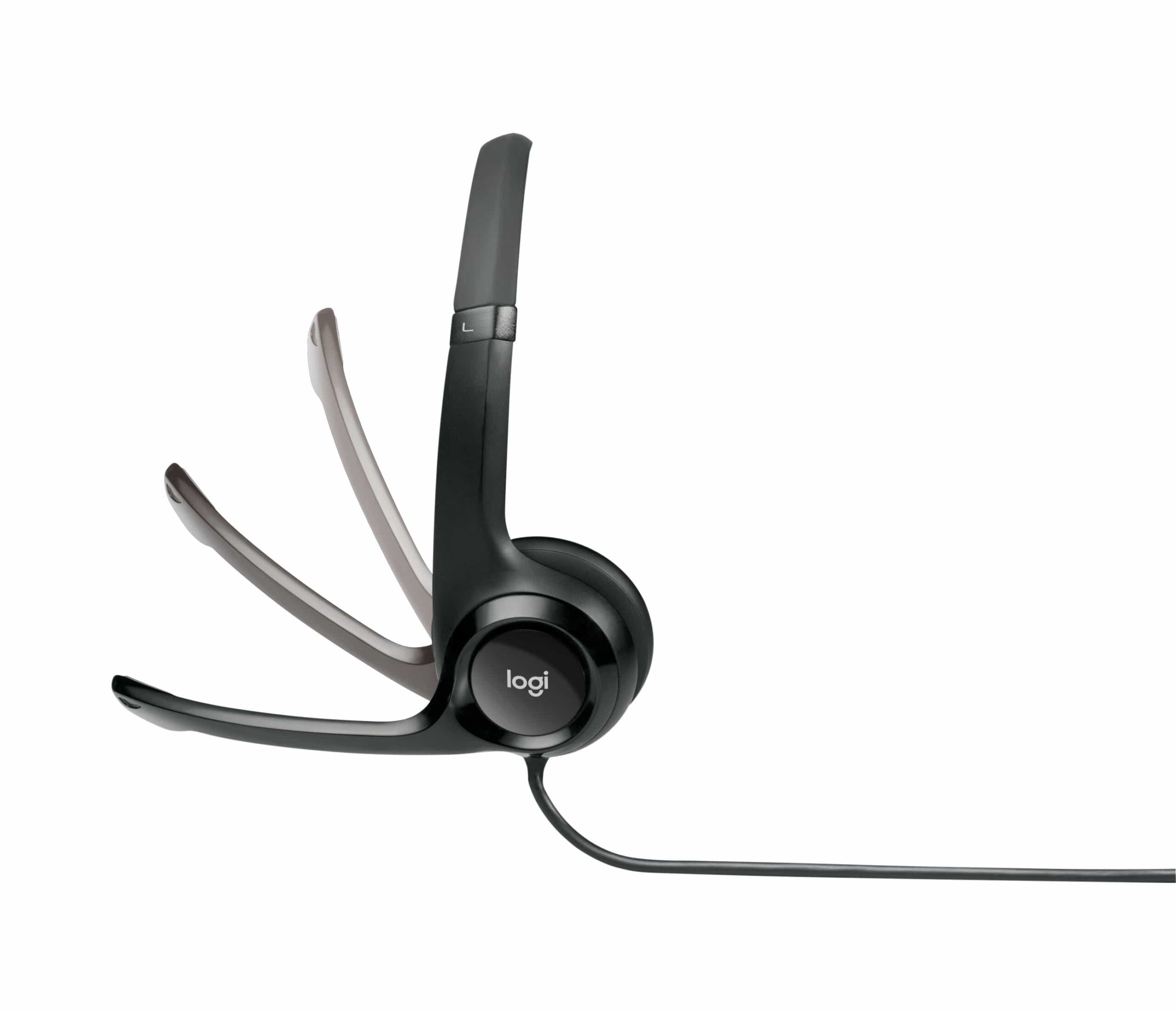 Logitech H390 USB-A Headset with Noise-Cancelling Mic Black 981-000406 - Image 4