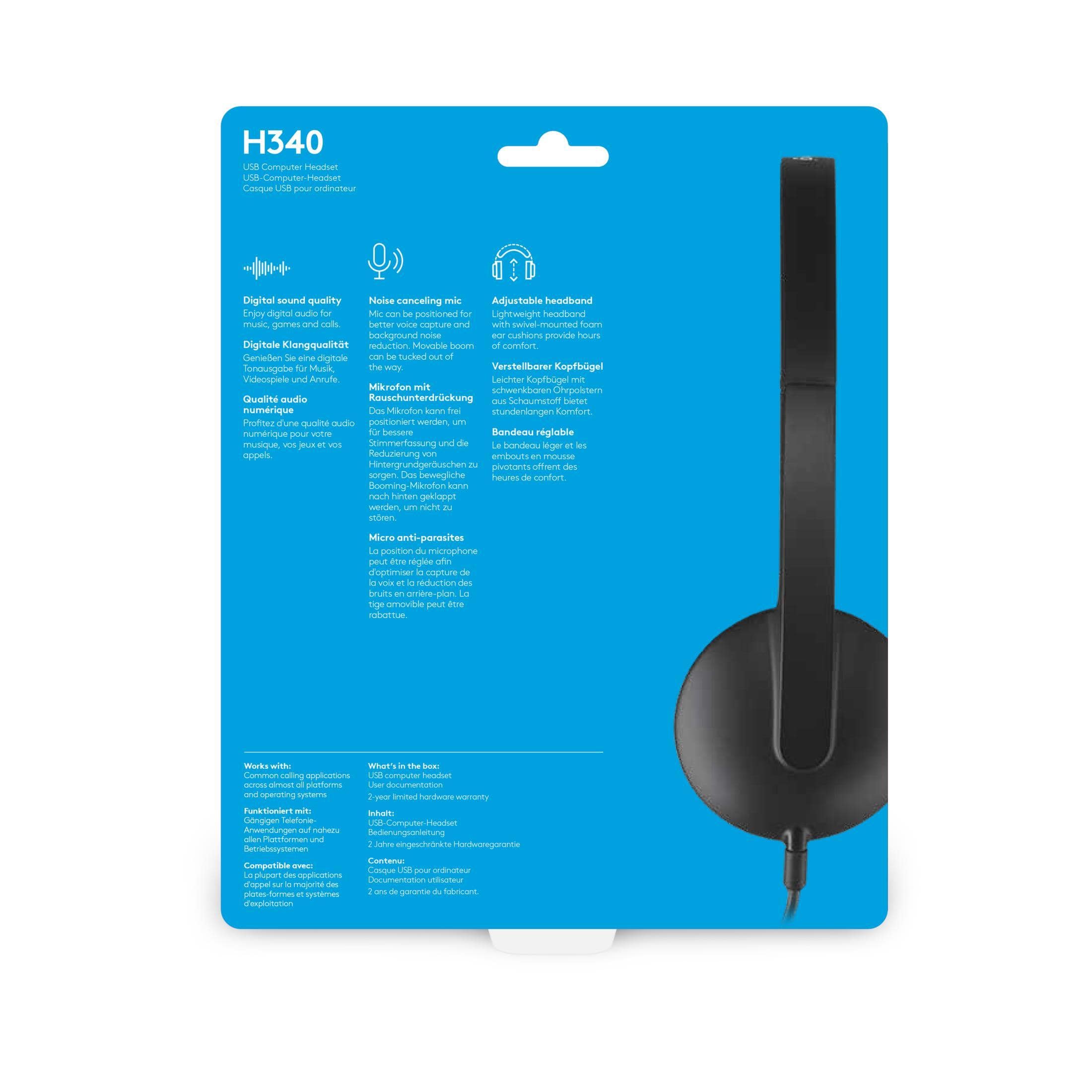 Logitech H340 Wired Headset 981-000475 - Image 5