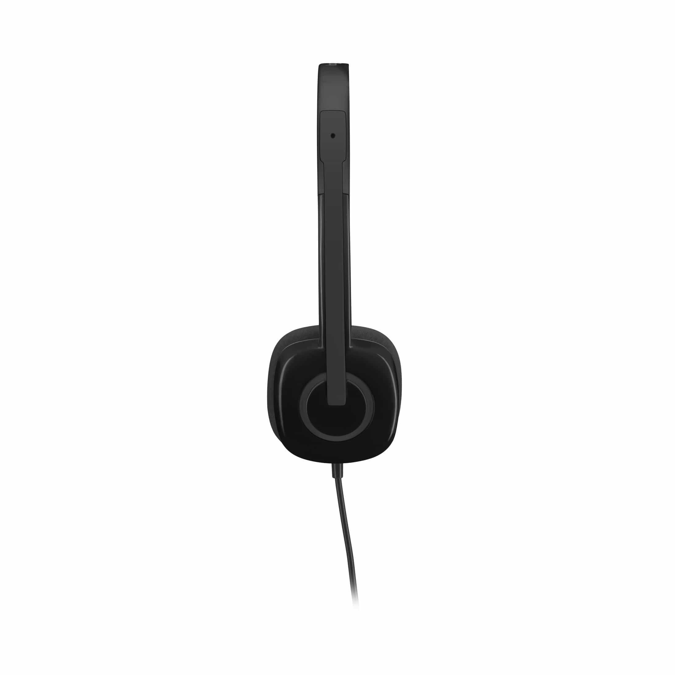 Logitech H151 Stereo Headset With Noise-Cancelling Mic Black 981-000589 - Image 9