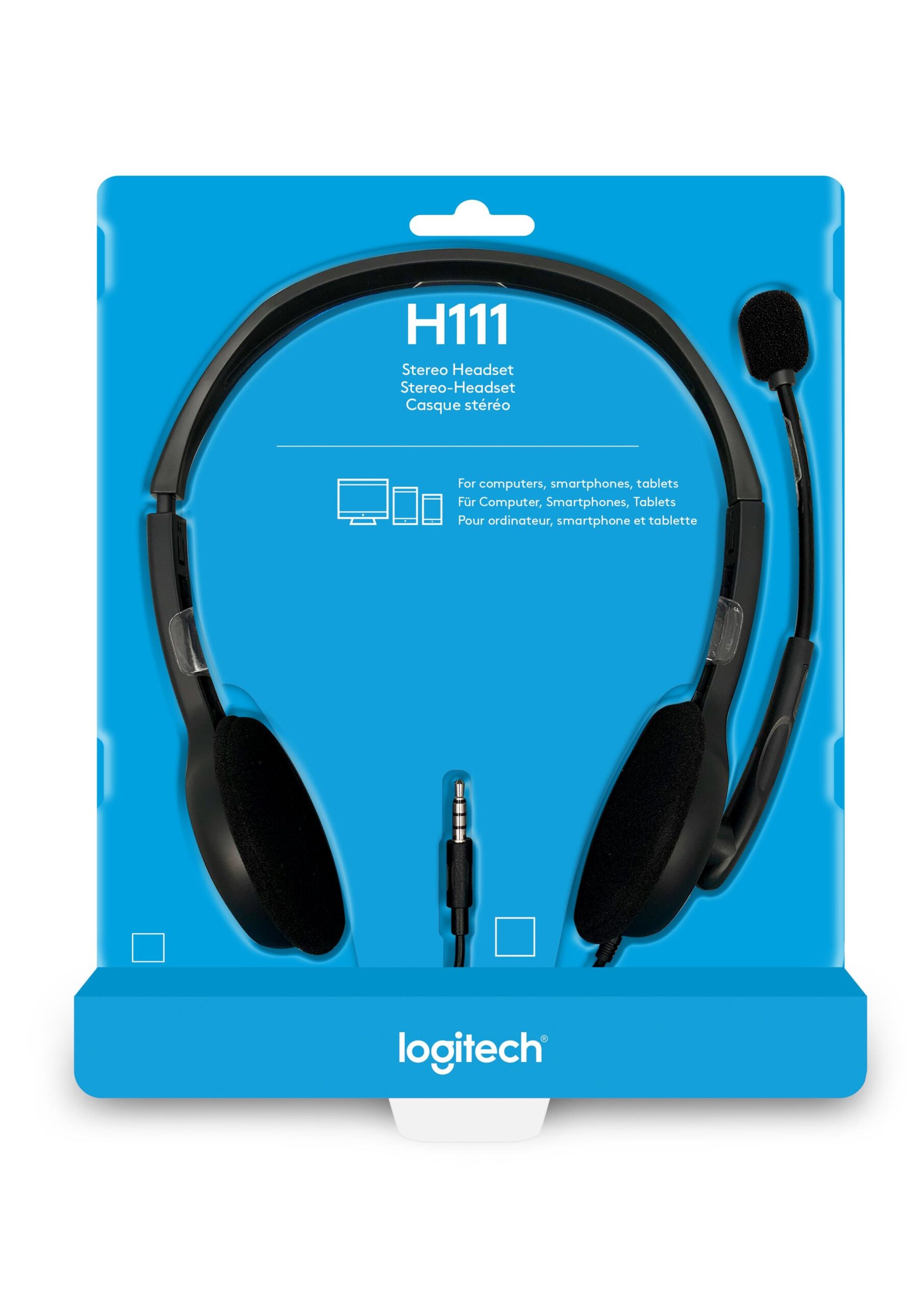 Logitech H111 Headphone - Stereo 981-000593 - Image 4