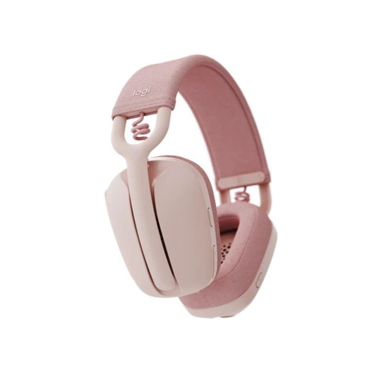 Logitech Zone Vibe 100 Wireless Bluetooth Headset Rose 981-001224 - Image 4