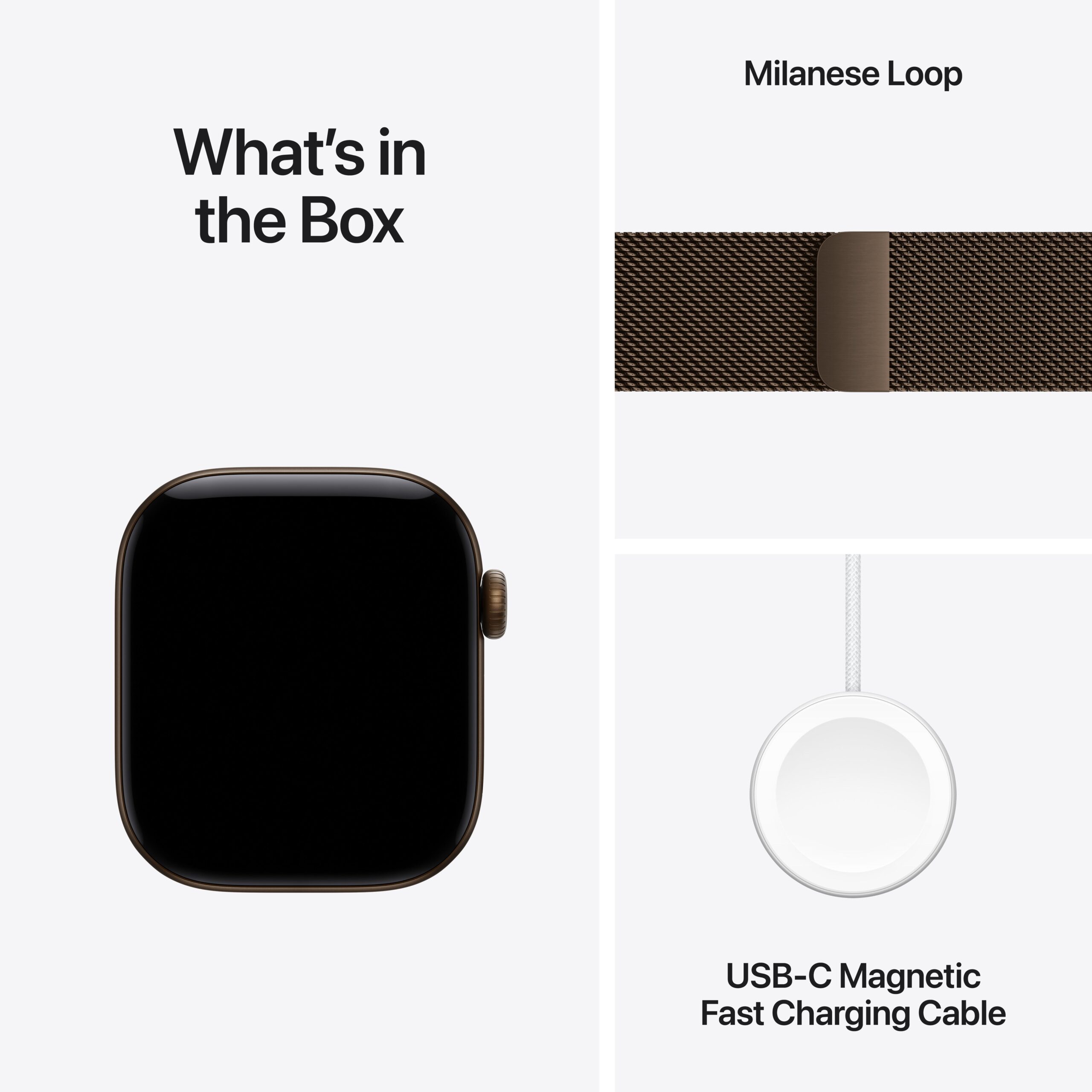 Apple Watch Series 12 GPS + Cellular 42mm Dark Bronze Aluminium Case with Dark Bronze Milanese Loop - Image 8