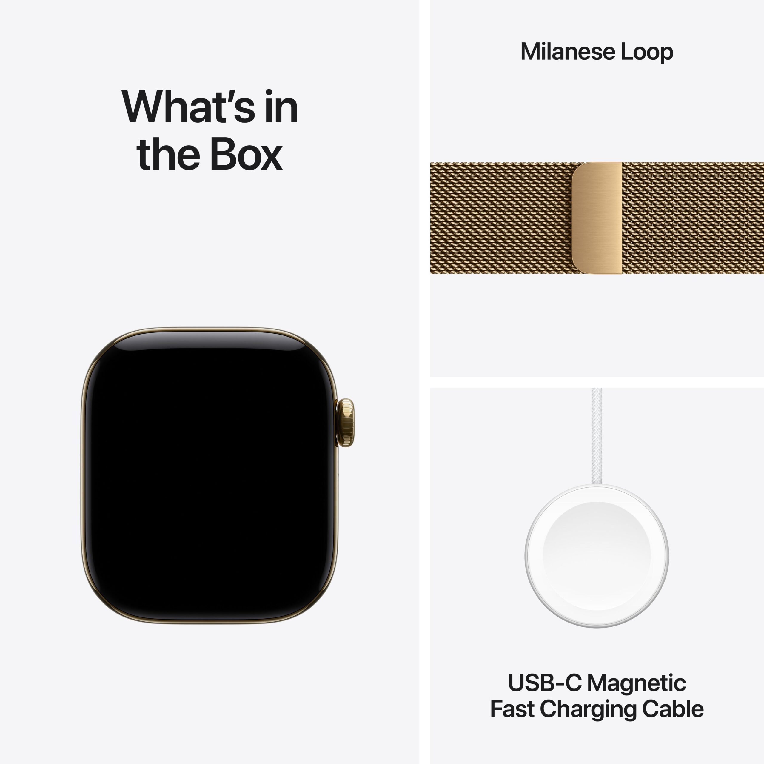 Apple Watch Series 12 GPS + Cellular 42mm Radiant Gold Titanium Case with Radiant Gold Milanese Loop - Image 8