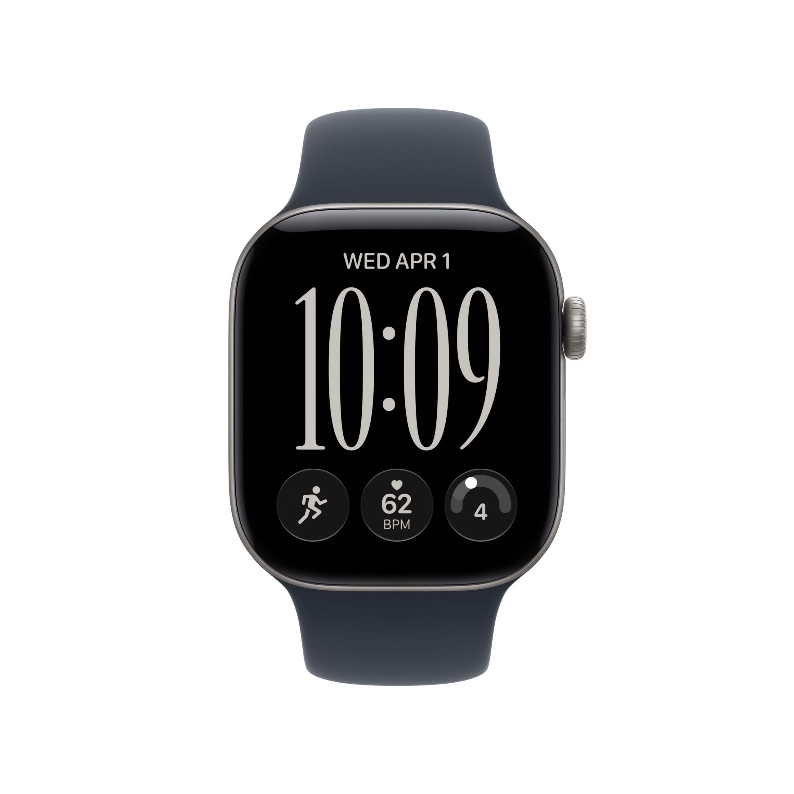 Apple Watch Series 12 GPS + Cellular 42mm Space Grey Aluminium Case with Navy Blue Sport Band - S/M - Image 2