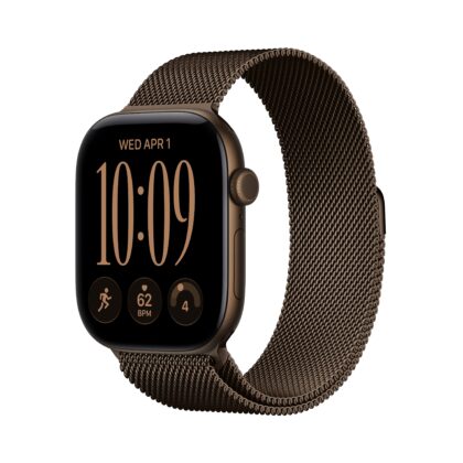 Apple Watch Series 12 GPS 42mm Dark Bronze Aluminium Case with Dark Bronze Milanese Loop