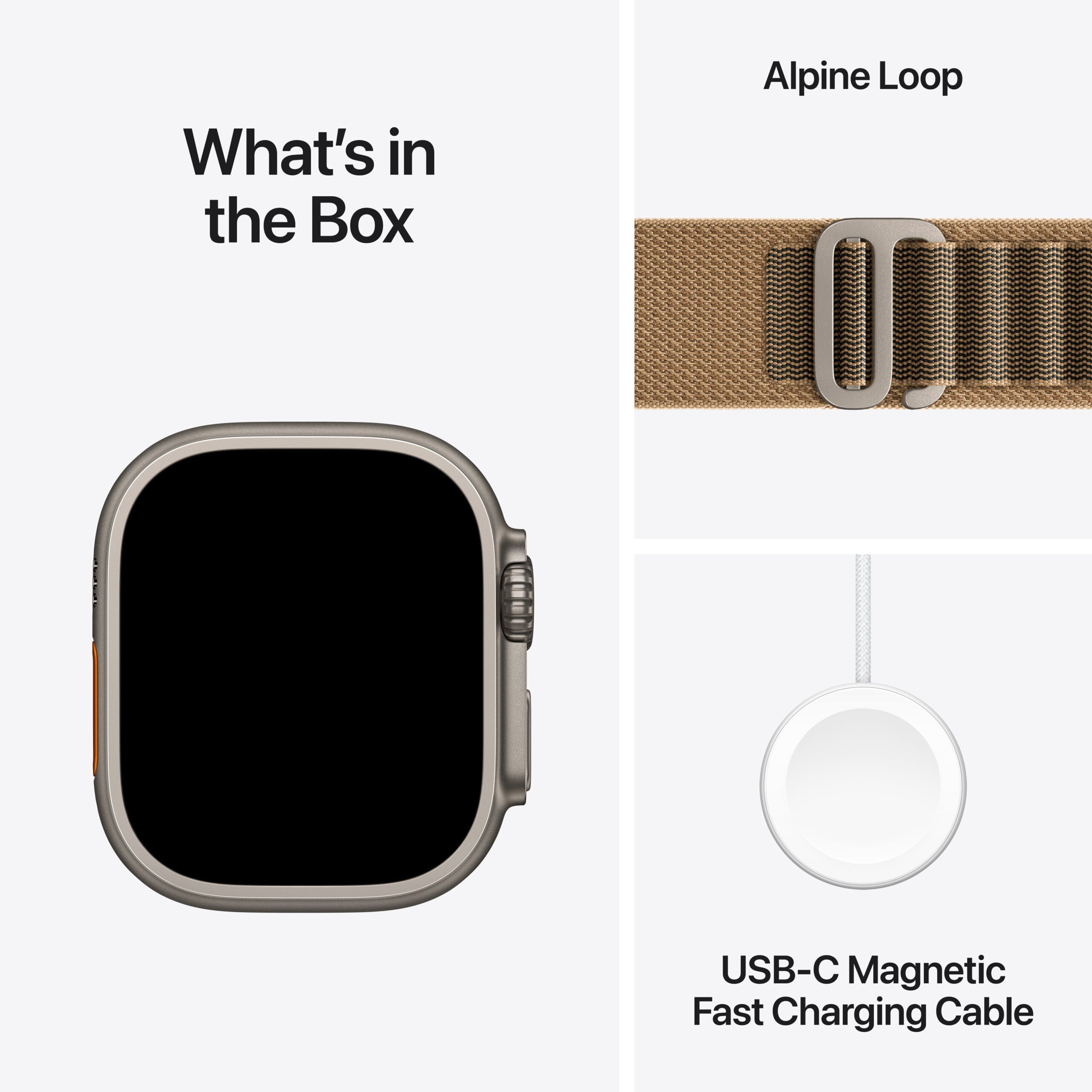Apple Watch Ultra 4 GPS + Cellular 49mm Natural Titanium Case with Desert Alpine Loop - L - Image 8