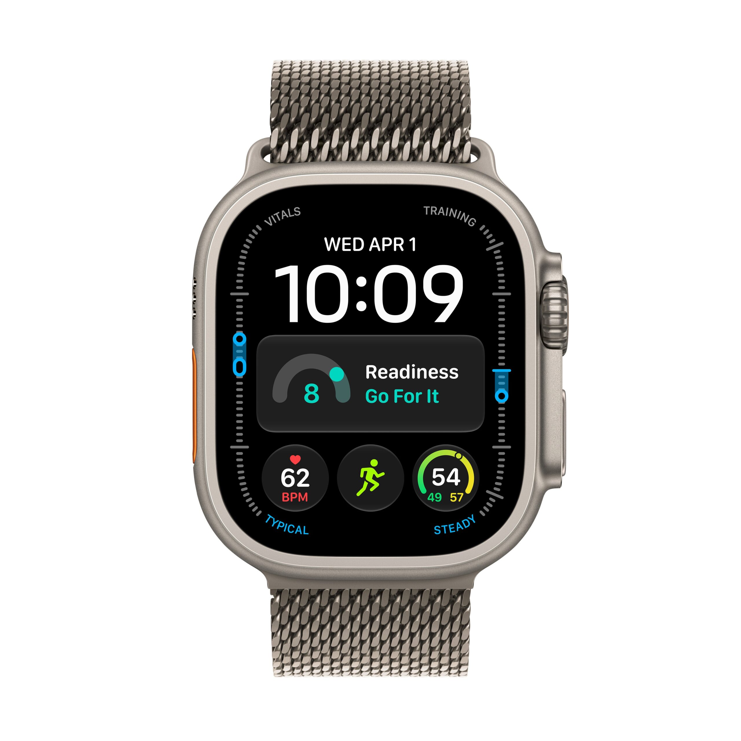 Apple Watch Ultra 4 GPS + Cellular 49mm Natural Titanium Case with Natural Titanium Milanese Loop - M - Image 2