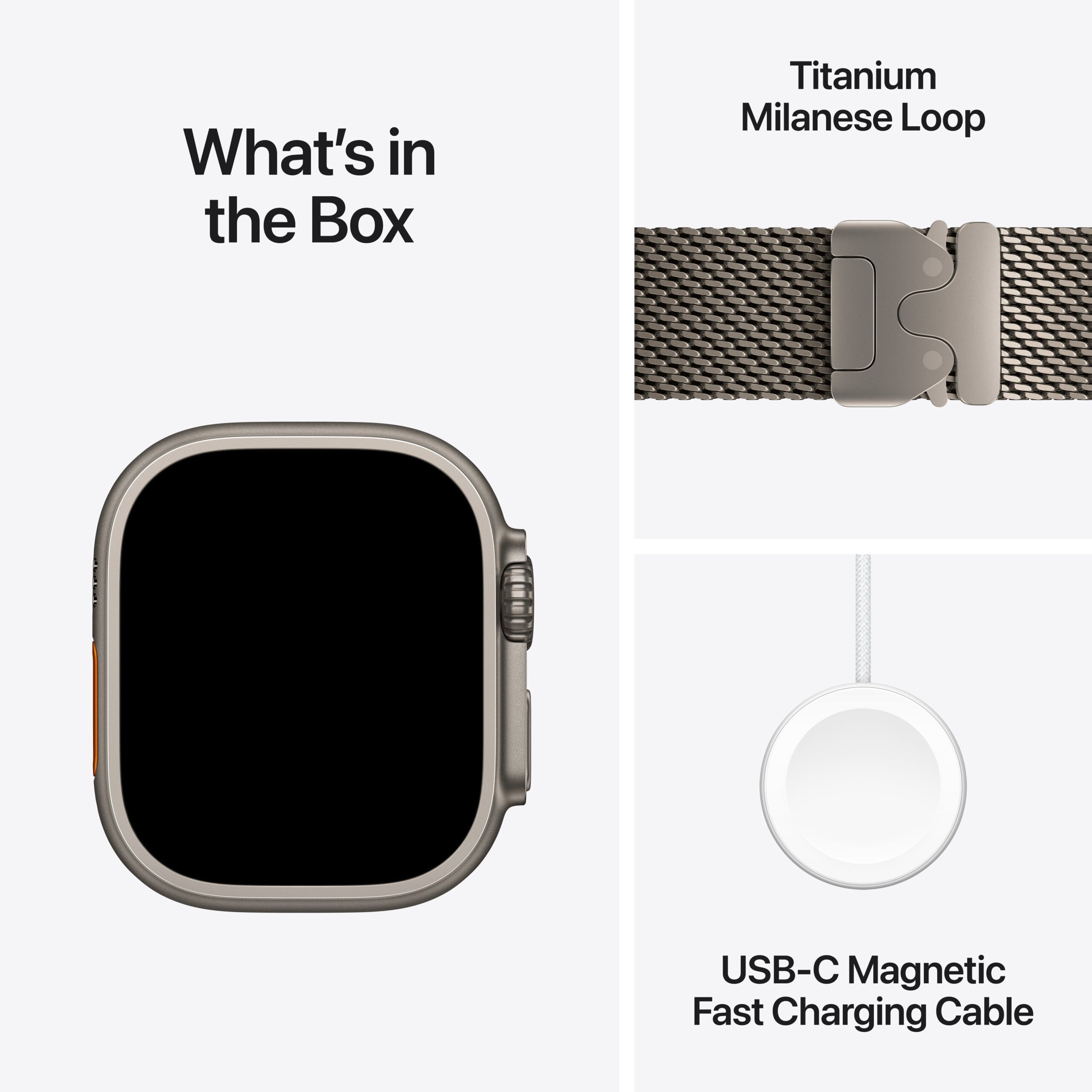 Apple Watch Ultra 4 GPS + Cellular 49mm Natural Titanium Case with Natural Titanium Milanese Loop - M - Image 8