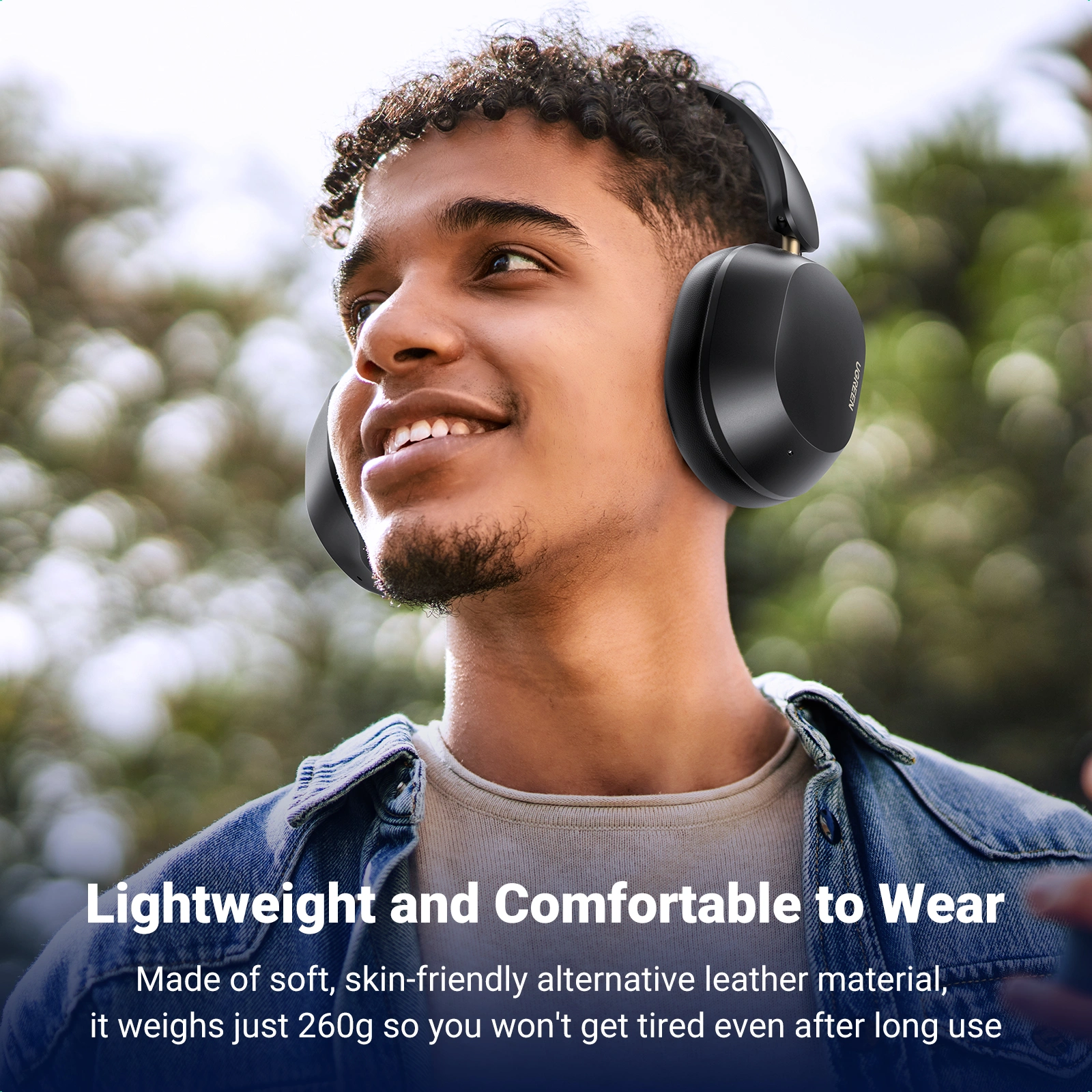 UGREEN HiTune Max 5C Hybrid ANC Headphones – Black - Image 2