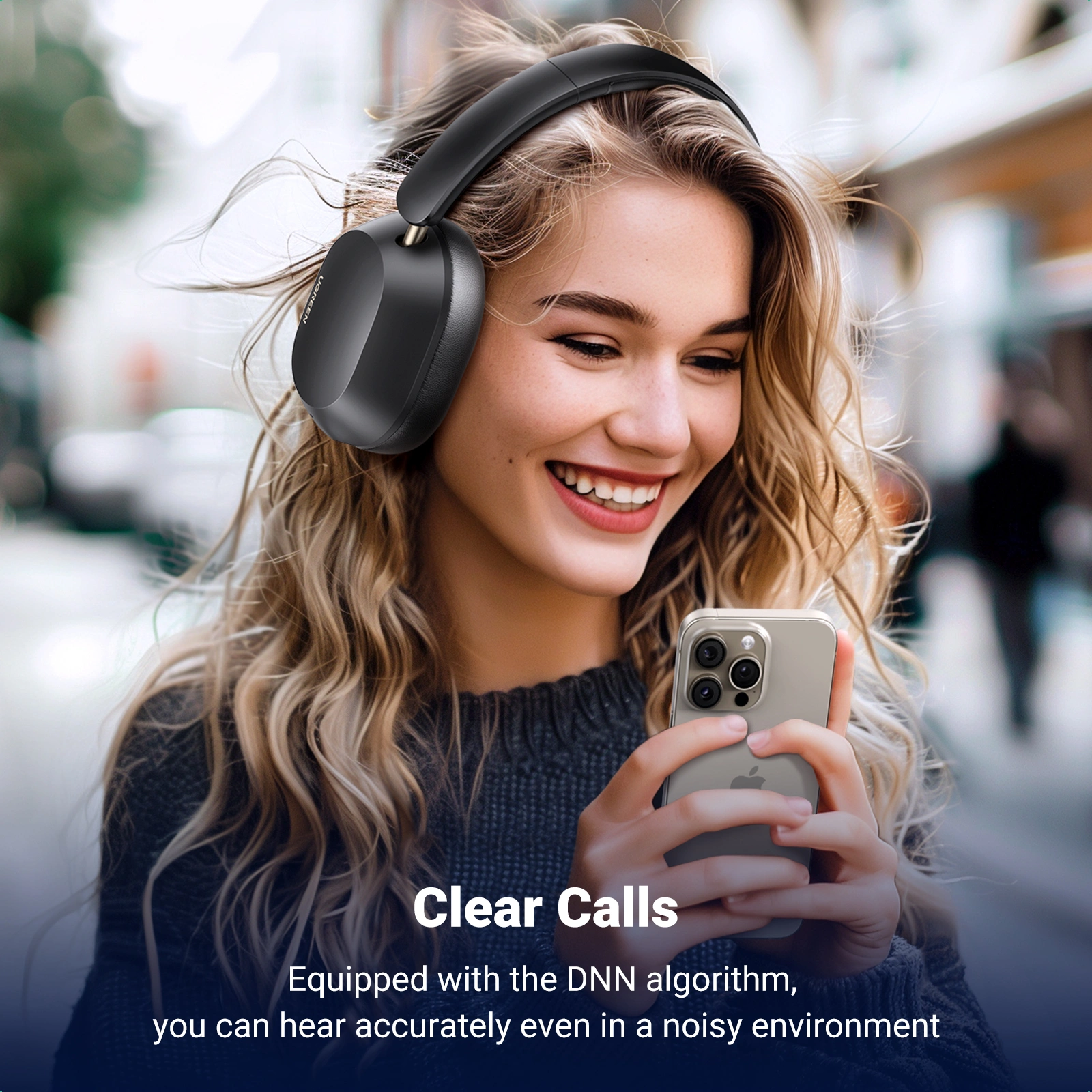 UGREEN HiTune Max 5C Hybrid ANC Headphones – Black - Image 3