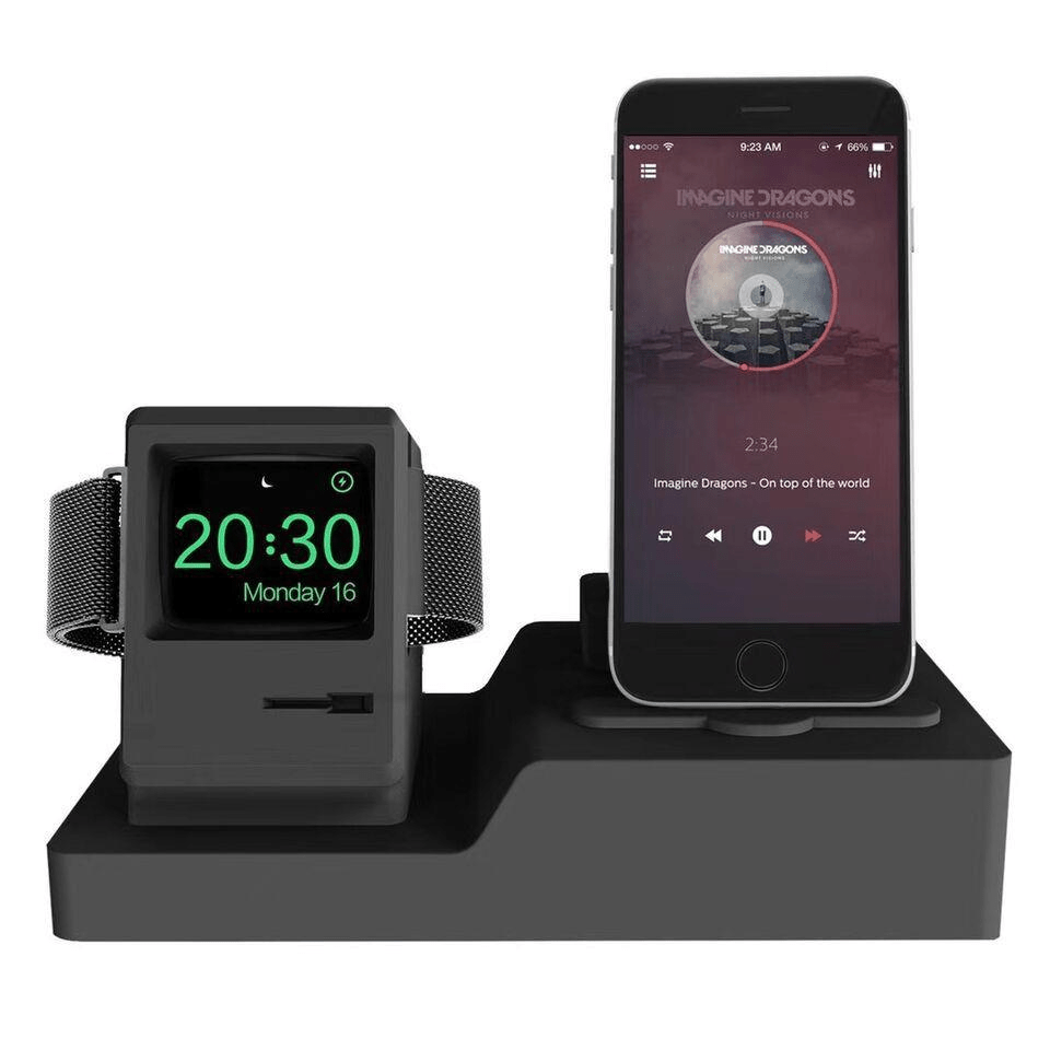 Tuff-Luv Apple Watch AirPods iPhone 3 in 1 Classic Charging Station Black A1_166 - Image 7