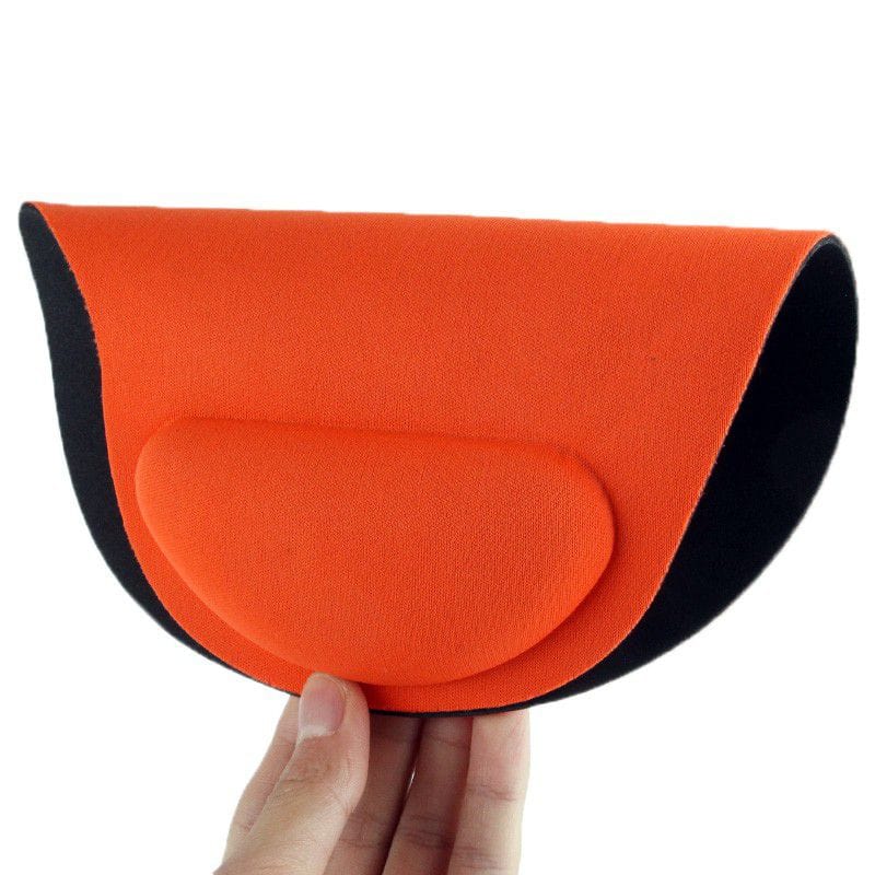 Tuff-Luv Ultra Slim Cloth Mouse Pad with Wrist Foam Pad Orange A4_71 - Image 2