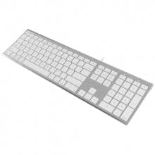 Macally Ultra Slim USB Wired Keyboard for Mac and PC - US English ACEKEYA - Image 2