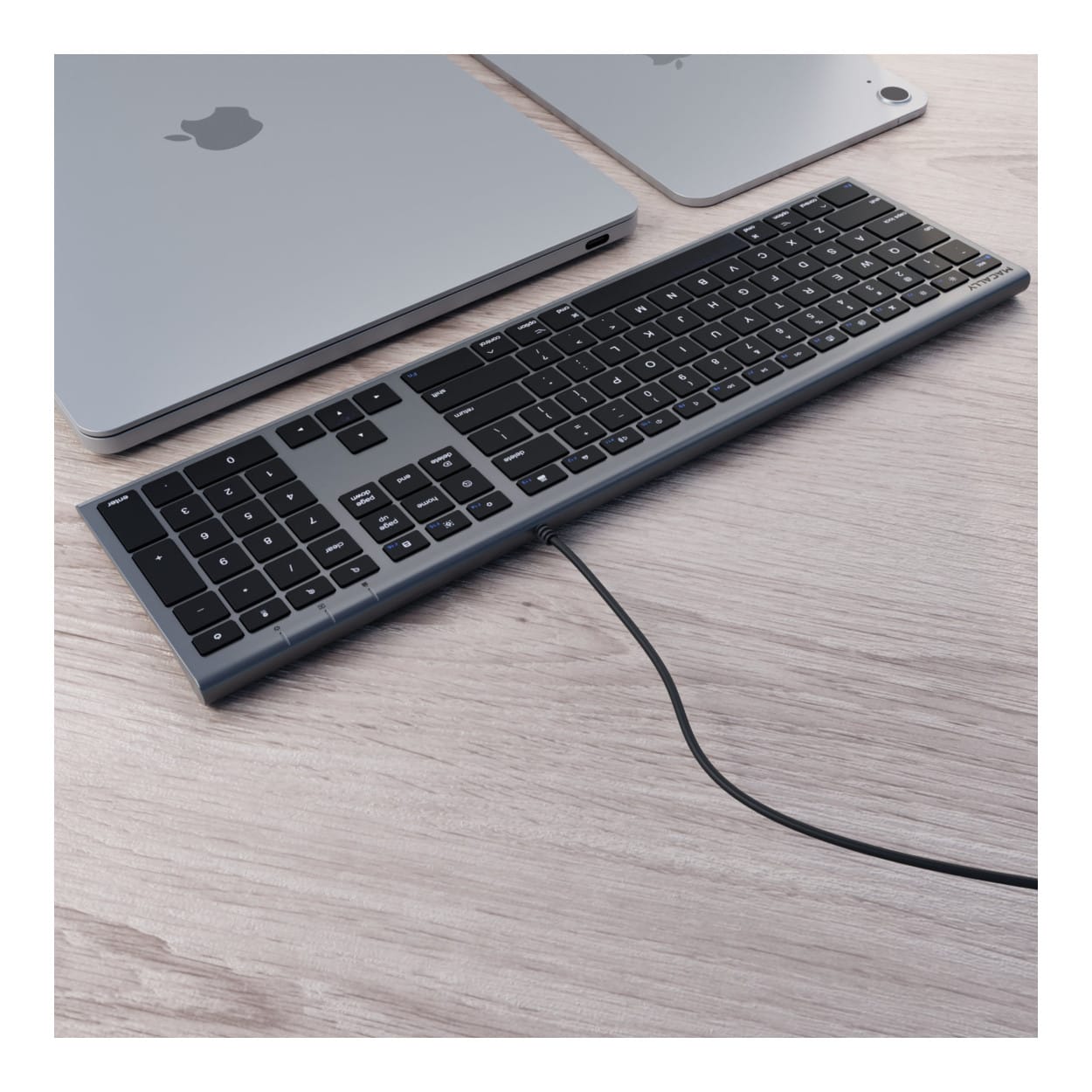 Macally ACEKEYSG Everyday Wired Keyboard Space Grey - Image 8