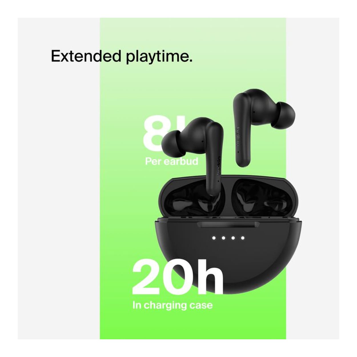 Belkin SoundForm Rhythm TWS Earbuds Black AUC012BTBK - Image 7