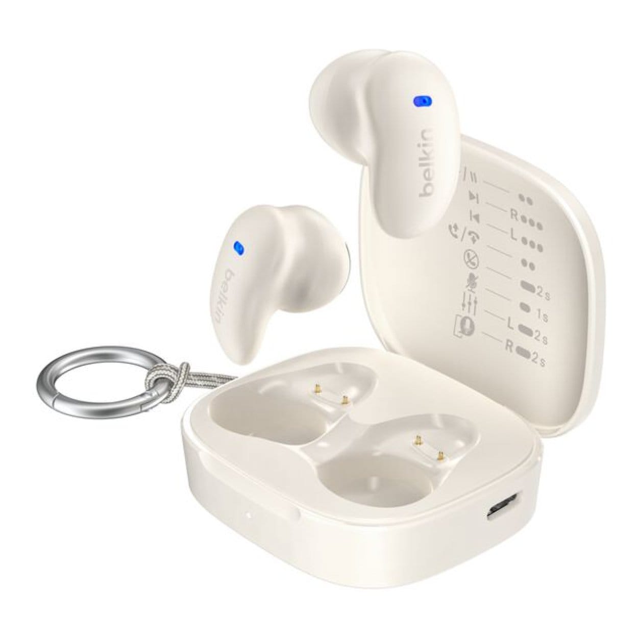 Belkin SoundForm Anywhere True Wireless Earbuds White AUC014HQCR - Image 3