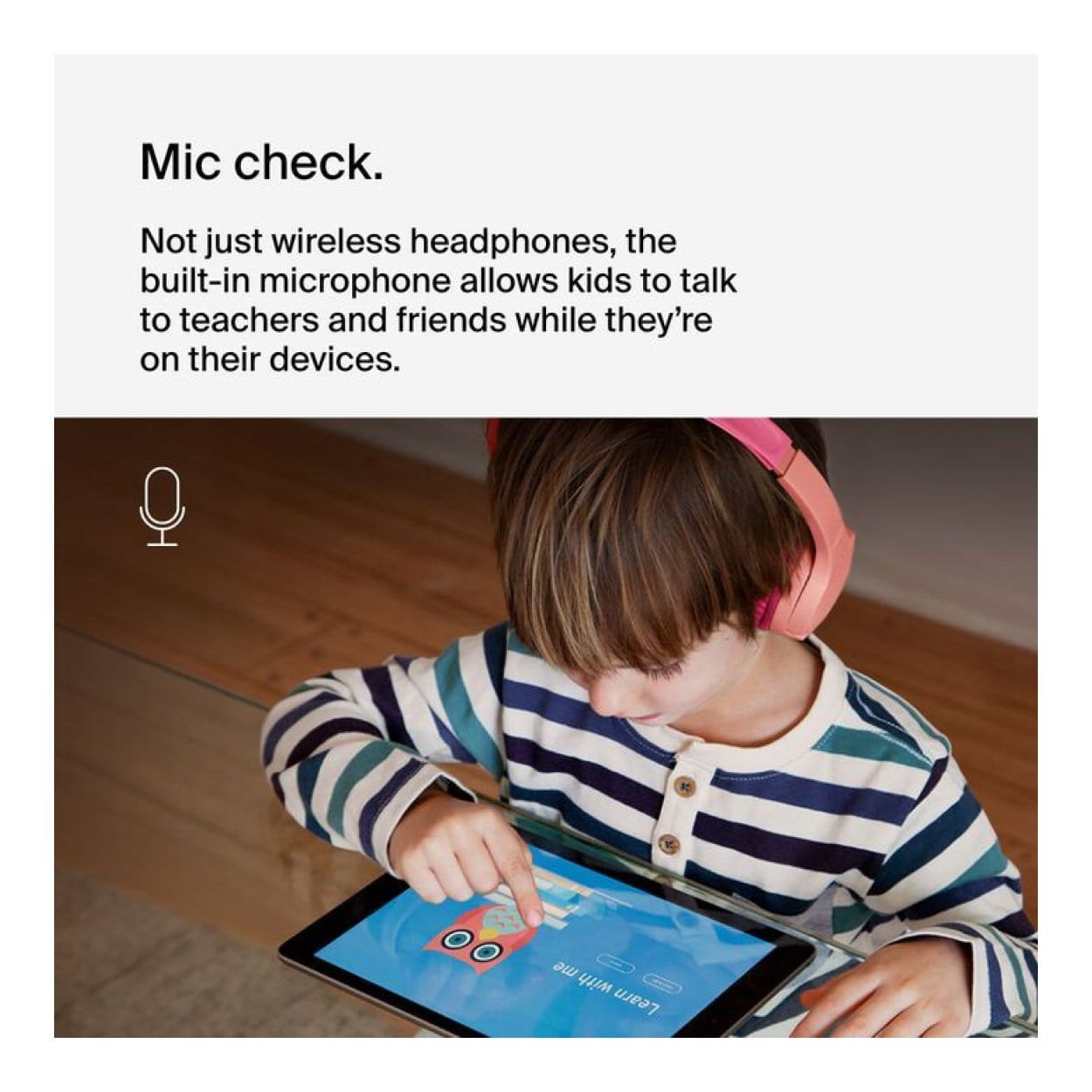 Belkin Soundform Mini Kids Wireless Headphones Pink with Case AUD001HQPKV3CS - Image 4
