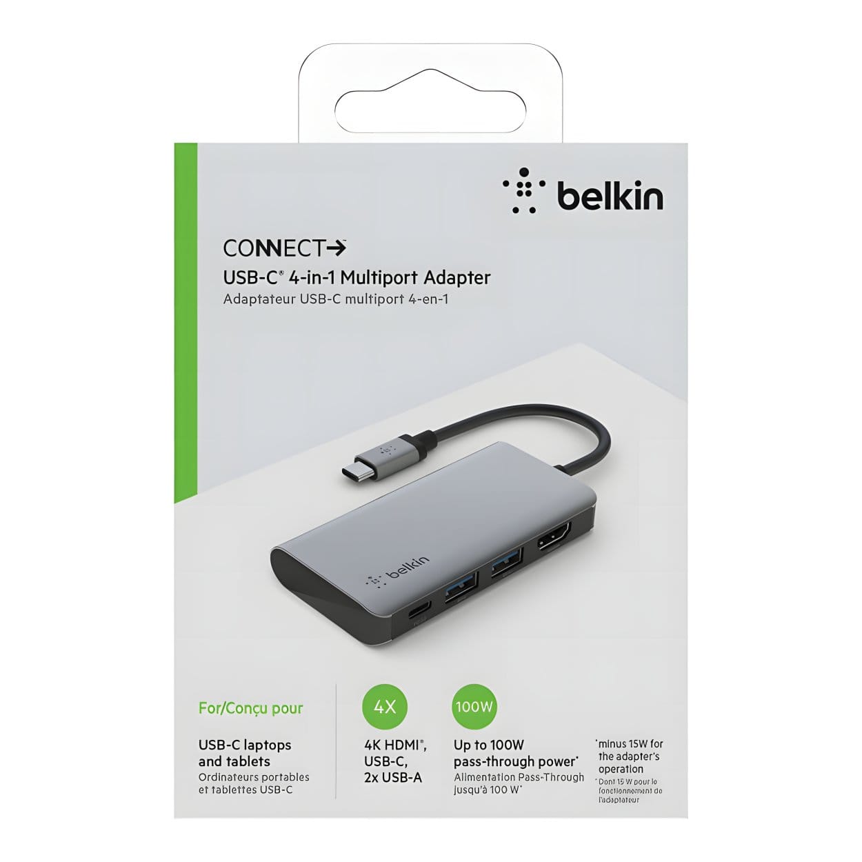Belkin Connect USB-C 4-in-1 Multiport Adapter AVC006BTSGY - Image 8