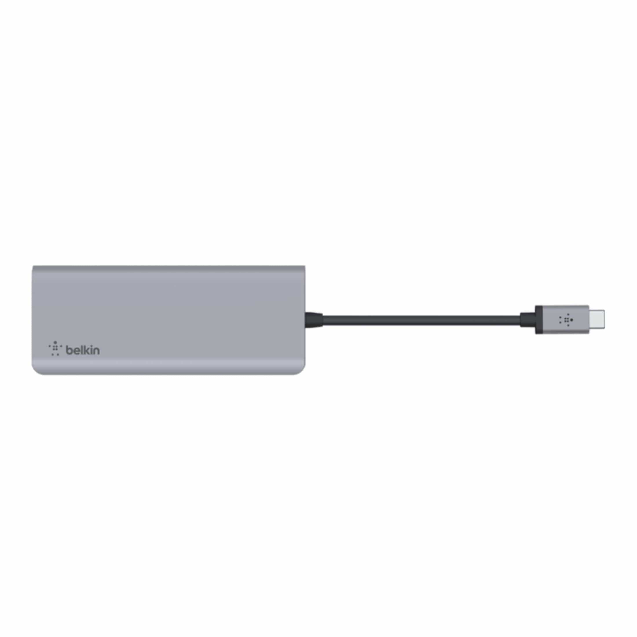 Belkin Connect USB-C 7-in-1 Multiport Hub Adapter Silver AVC009BTSGY - Image 3