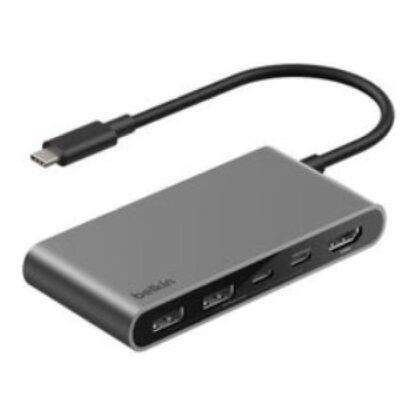 Belkin Connect 5-Port USB Hub with Dual USB-C Ports Black AVC022HQSGY