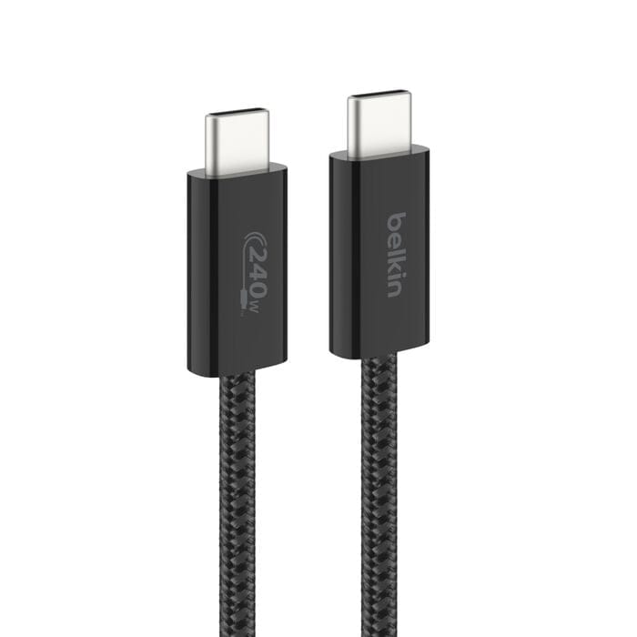 Belkin 240W BoostCharge USB-C to USB-C Cable 2-pack Black BBD009HQ05BK2PK - Image 5
