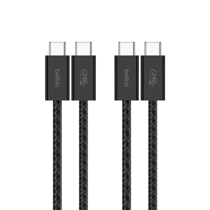 Belkin 240W BoostCharge USB-C to USB-C Cable 2-pack Black BBD009HQ05BK2PK - Image 6
